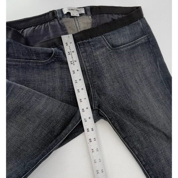 Helmut Lang Gray/Blue Skinny Pull On Elastic Waist Jeans Sz 28 Inseam 34.5,‎ USA - Picture 10 of 12